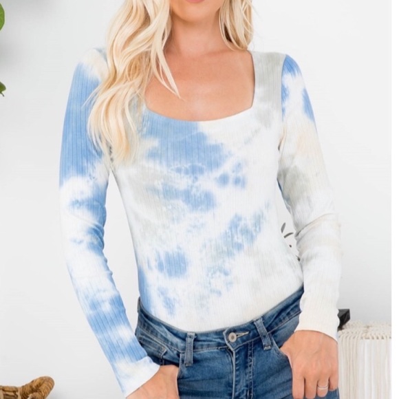 Tie-dye scoop neck Bodysuit - Picture 4 of 6